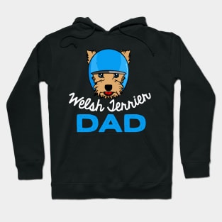 Welsh Terrier Dad Dog Owner Retro Dog Father Hoodie